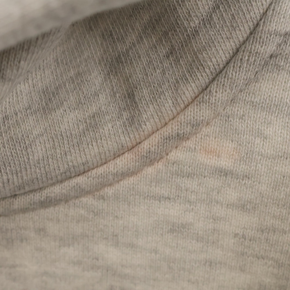 ALEXANDER WANG(アレキサンダーワン) 21SS ALLOVER EMBROIDERY LONG SLEEVE HOODIE オールオーバー ロゴ刺繍 スウェット プルオーバーパーカー グレー UCC1211008