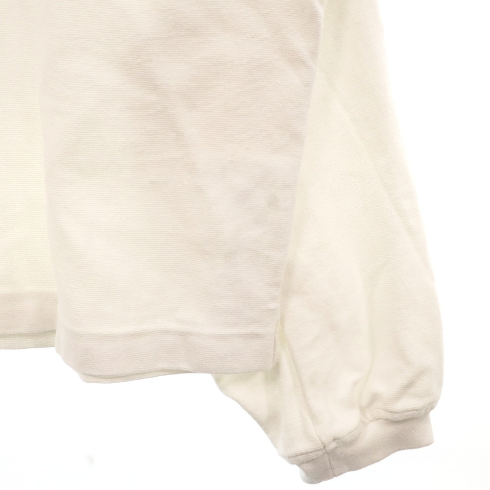 ALEXANDER WANG(アレキサンダーワン) 23AW Beefy Graphic Sweatshirt ビーフィー グラフィック 刺繍 スウェット トレーナー ホワイト 6CC3231011