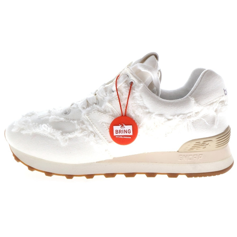 New Balance(ニューバランス) 22SS 574 ×MIUMIU ミュウミュウ ローカットスニーカー ホワイト レディース