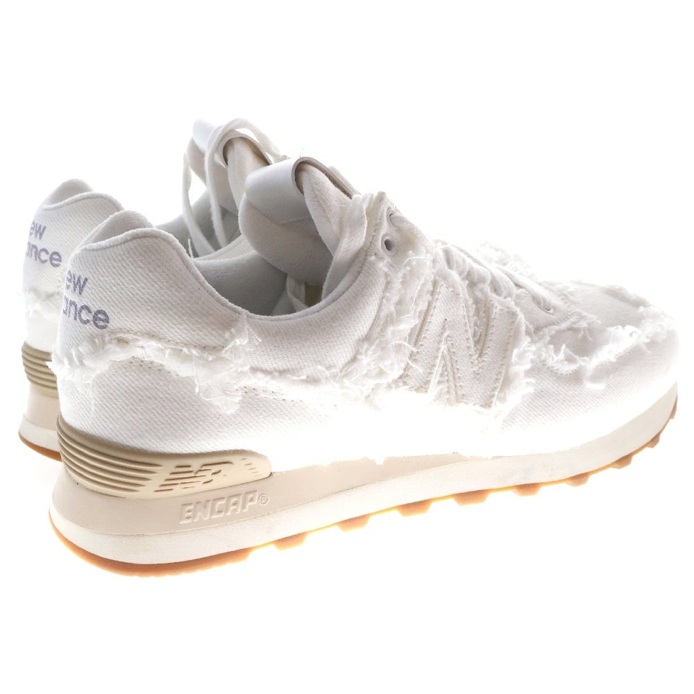 New Balance(ニューバランス) 22SS 574 ×MIUMIU ミュウミュウ ローカットスニーカー ホワイト レディース