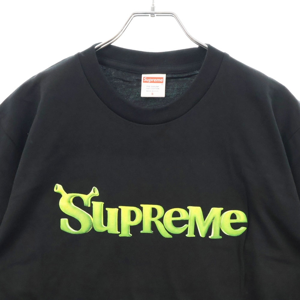 SUPREME(シュプリーム) 21AW Shrek Tee シュレック ロゴプリント クルーネック 半袖Tシャツカットソー ブラック
