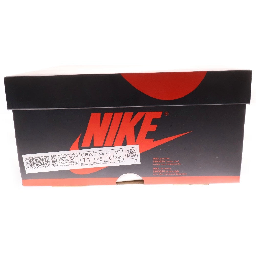 NIKE(ナイキ) AIR JORDAN 1 RETRO HIGH OG ROYAL TOE エア ジョーダン 1 レトロ ロイヤル トゥ ハイカットスニーカー ブルー/ブラック/ホワイト US11/29cm 555088-041
