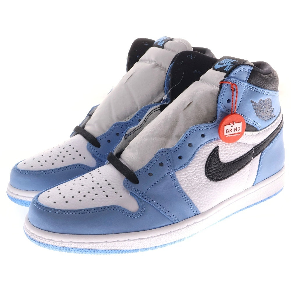 NIKE(ナイキ) AIR JORDAN 1 RETRO HIGH OG UNIVERCITY BLUE エアジョーダン1 ユニバーシティーブルー ハイカットスニーカー ブルー/ホワイト US10/28cm 555088-134