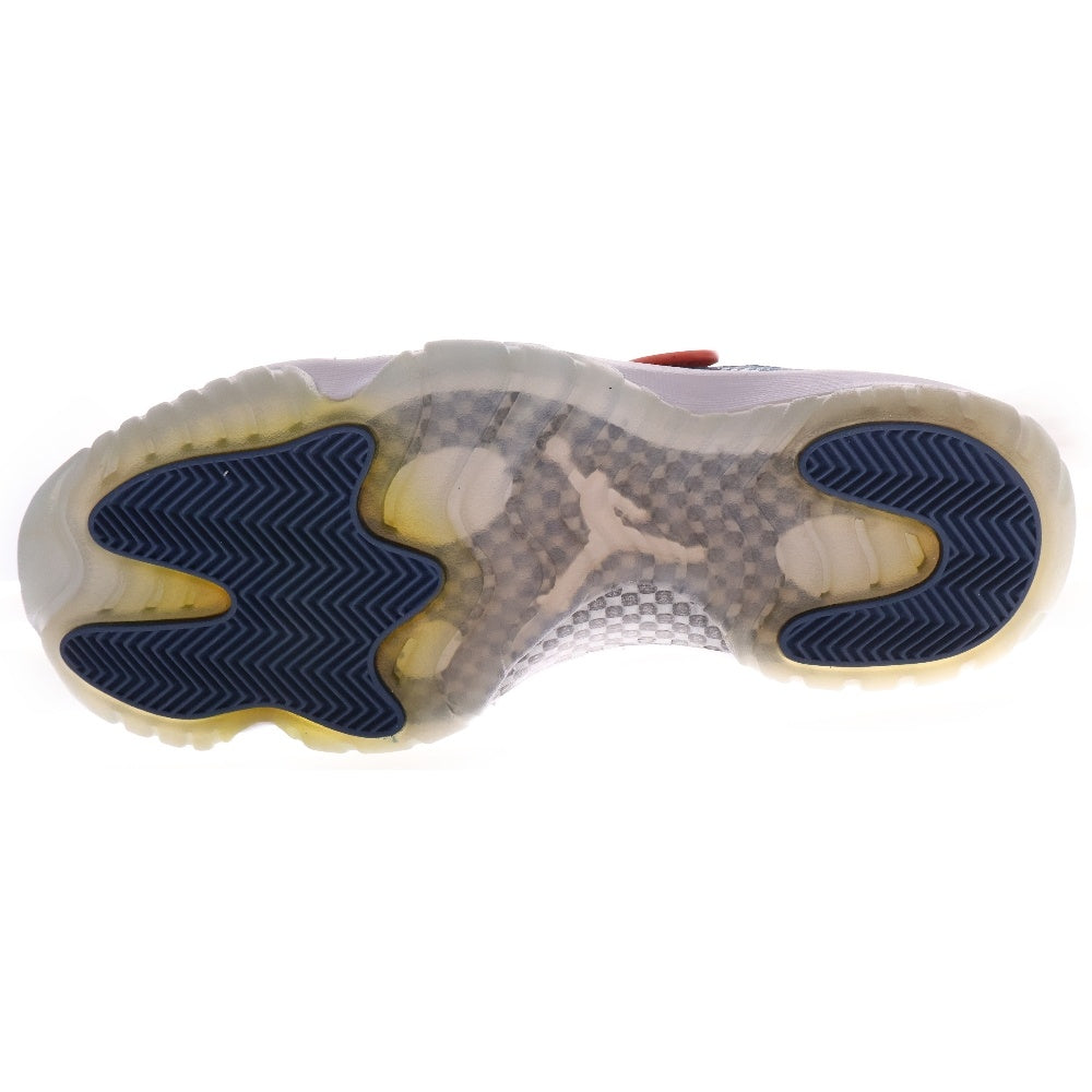 NIKE(ナイキ) AIR JORDAN 11 RETRO LOW LE SNAKESKIN エアジョーダン11 スネークスキン ローカットスニーカー ホワイト/ブルー US10.5/28.5cm CD6846-102