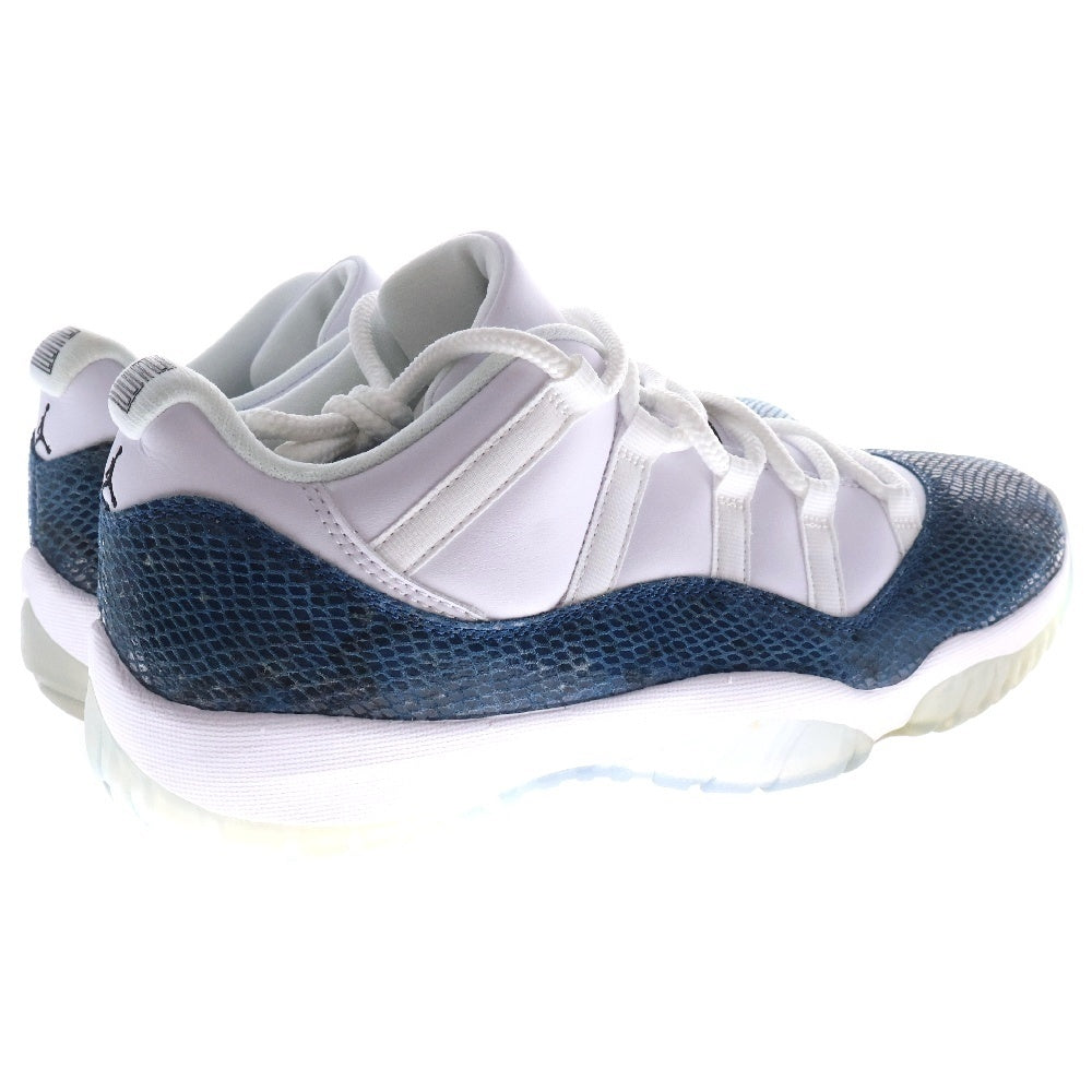 NIKE(ナイキ) AIR JORDAN 11 RETRO LOW LE SNAKESKIN エアジョーダン11 スネークスキン ローカットスニーカー ホワイト/ブルー US10.5/28.5cm CD6846-102
