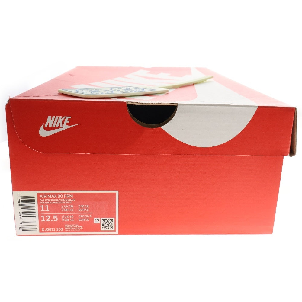 NIKE(ナイキ) AIR MAX 90 HOME & AWAY エアマックス 90 ホーム アウェイ ローカットスニーカー ブルー/ブラック/ホワイト US11/29cm CJ0611-102
