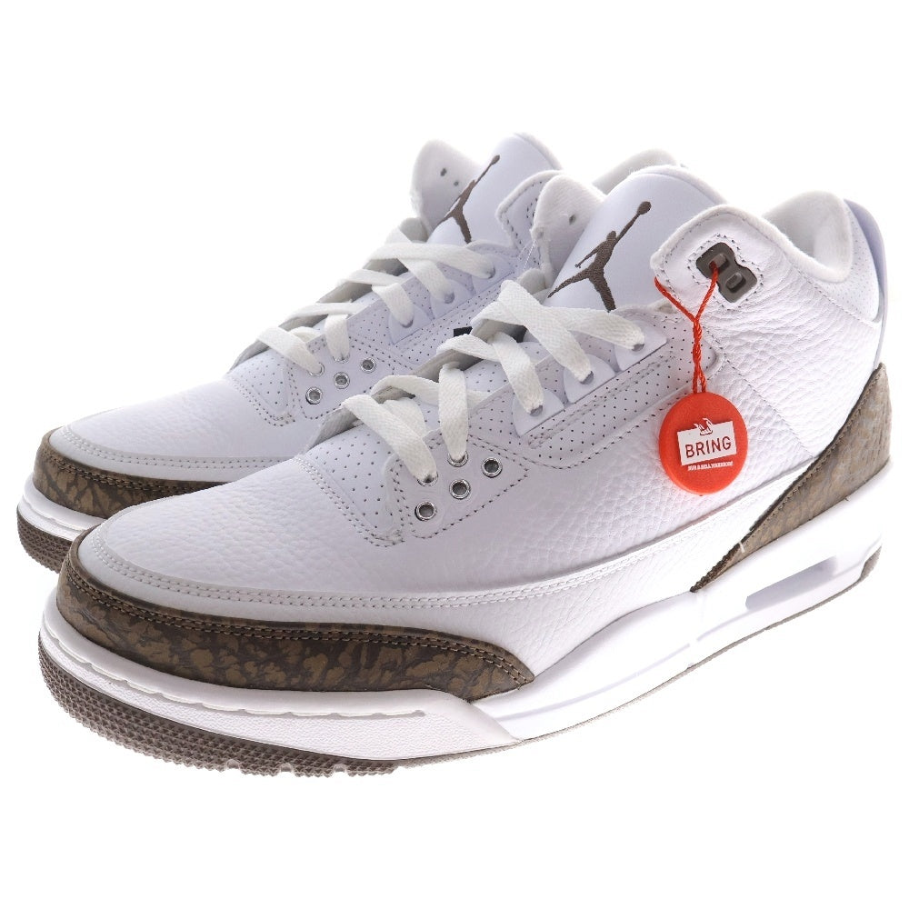 NIKE(ナイキ) AIR JORDAN 3 RETRO MOCHA エアジョーダン 3 モカ ローカットスニーカー ホワイト/ブラウン US10.5/28.5cm 136064-122