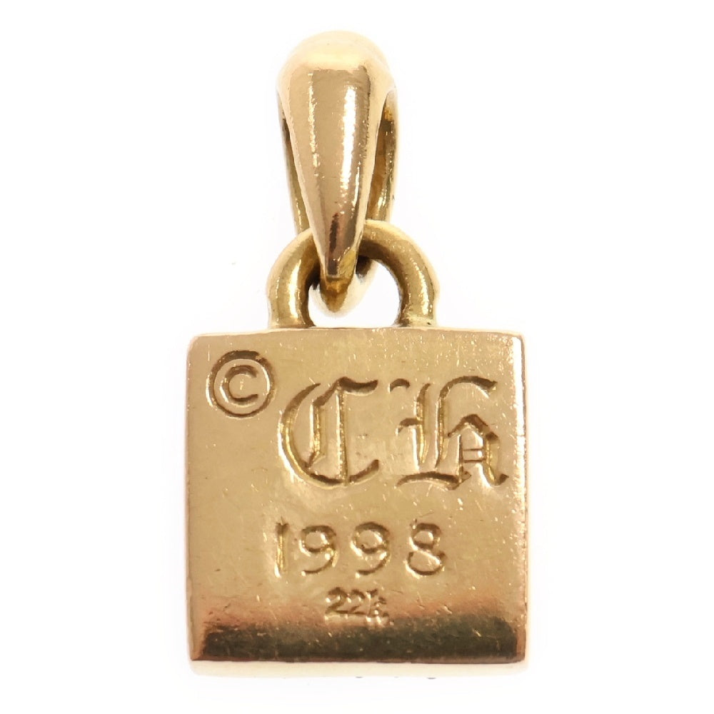 CHROME HEARTS(クロムハーツ) 22K FRAMED CH PLUS P/DIA フレームドCHプラス PAVEダイヤ ペンダントトップ ゴールド BCA048