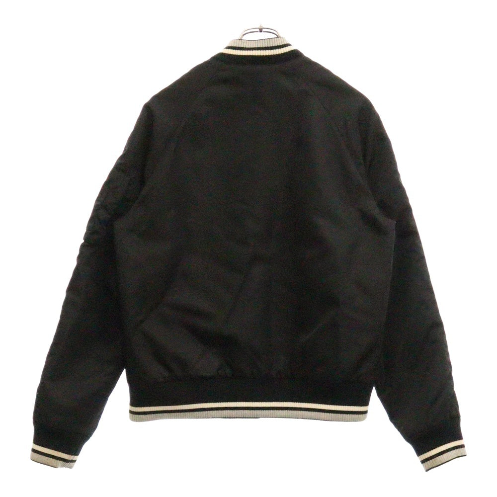 MSGM(エムエスジーエム) MA-1 エムエーワン フライトジャケット ブルゾン ブラック