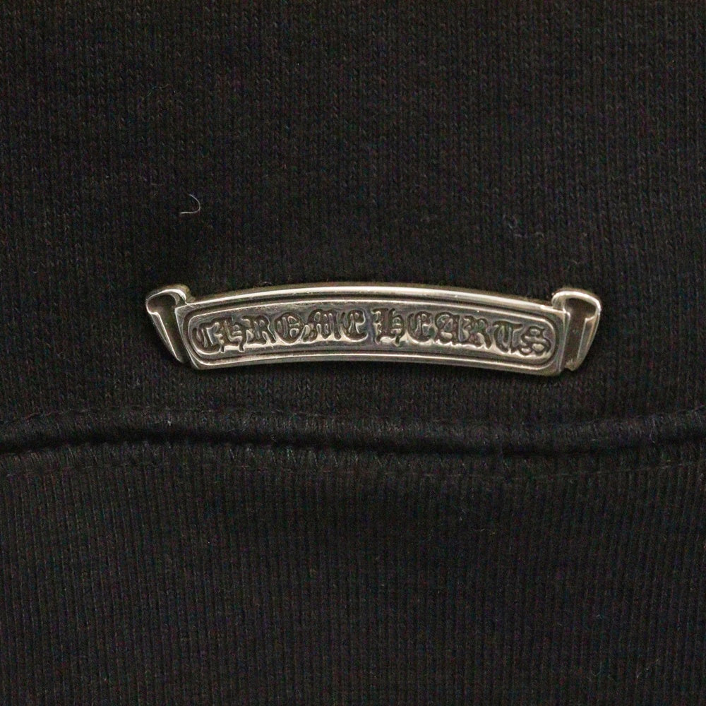 CHROME HEARTS(クロムハーツ) Y NOT SLOW RIDE L/S CREW ワイノット スロースライド CH刺繍 クルーネック スウェット トレーナー ブラック