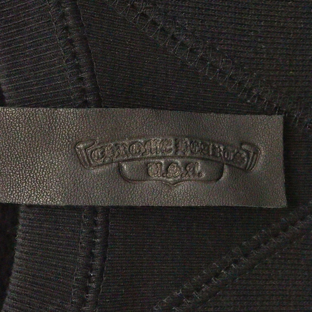 CHROME HEARTS(クロムハーツ) Y NOT SLOW RIDE L/S CREW ワイノット スロースライド CH刺繍 クルーネック スウェット トレーナー ブラック