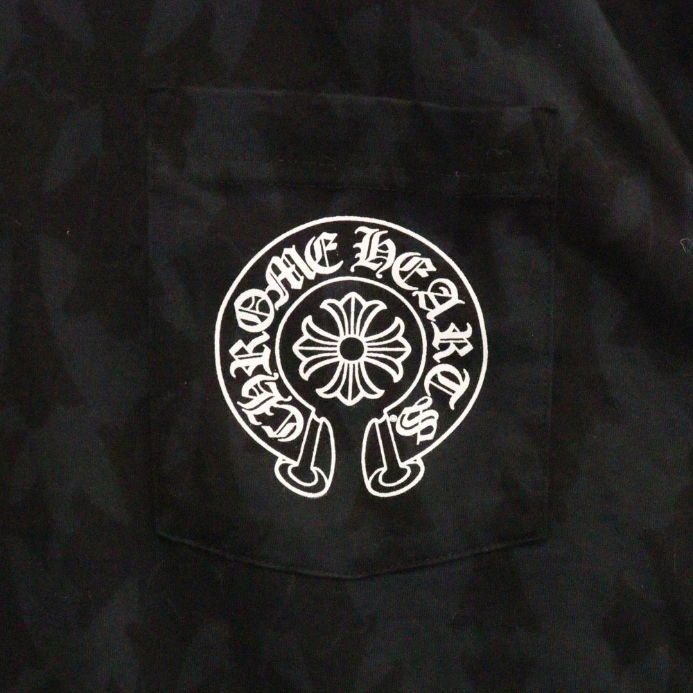CHROME HEARTS(クロムハーツ) 24SS Graveyard Cemetery Cross L/S Tee グレイブヤード セメタリークロス 長袖Tシャツ カットソー ブラック
