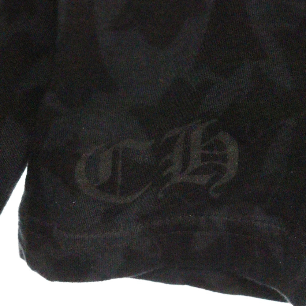 CHROME HEARTS(クロムハーツ) 24SS Graveyard Cemetery Cross L/S Tee グレイブヤード セメタリークロス 長袖Tシャツ カットソー ブラック