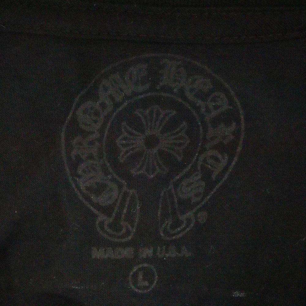 CHROME HEARTS(クロムハーツ) 24SS Graveyard Cemetery Cross L/S Tee グレイブヤード セメタリークロス 長袖Tシャツ カットソー ブラック
