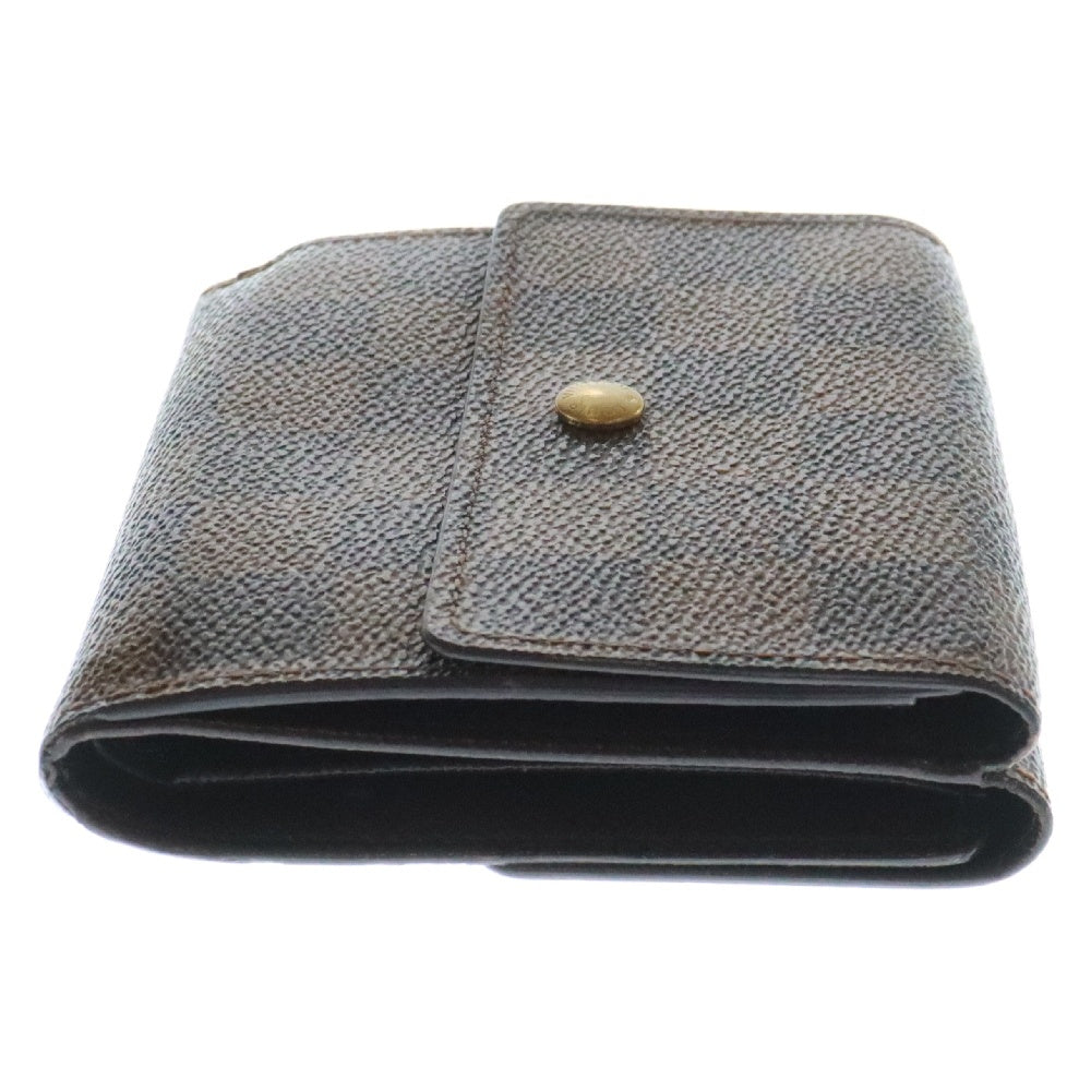 LOUIS VUITTON(ルイヴィトン) ポルトモネ ビエ カルトクレディ ダミエ Wホック コンパクトウォレット 三つ折り財布 ブラウン N61652 SP1011