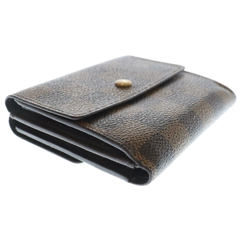 LOUIS VUITTON(ルイヴィトン) ポルトモネ ビエ カルトクレディ ダミエ Wホック コンパクトウォレット 三つ折り財布 ブラウン N61652 SP1011