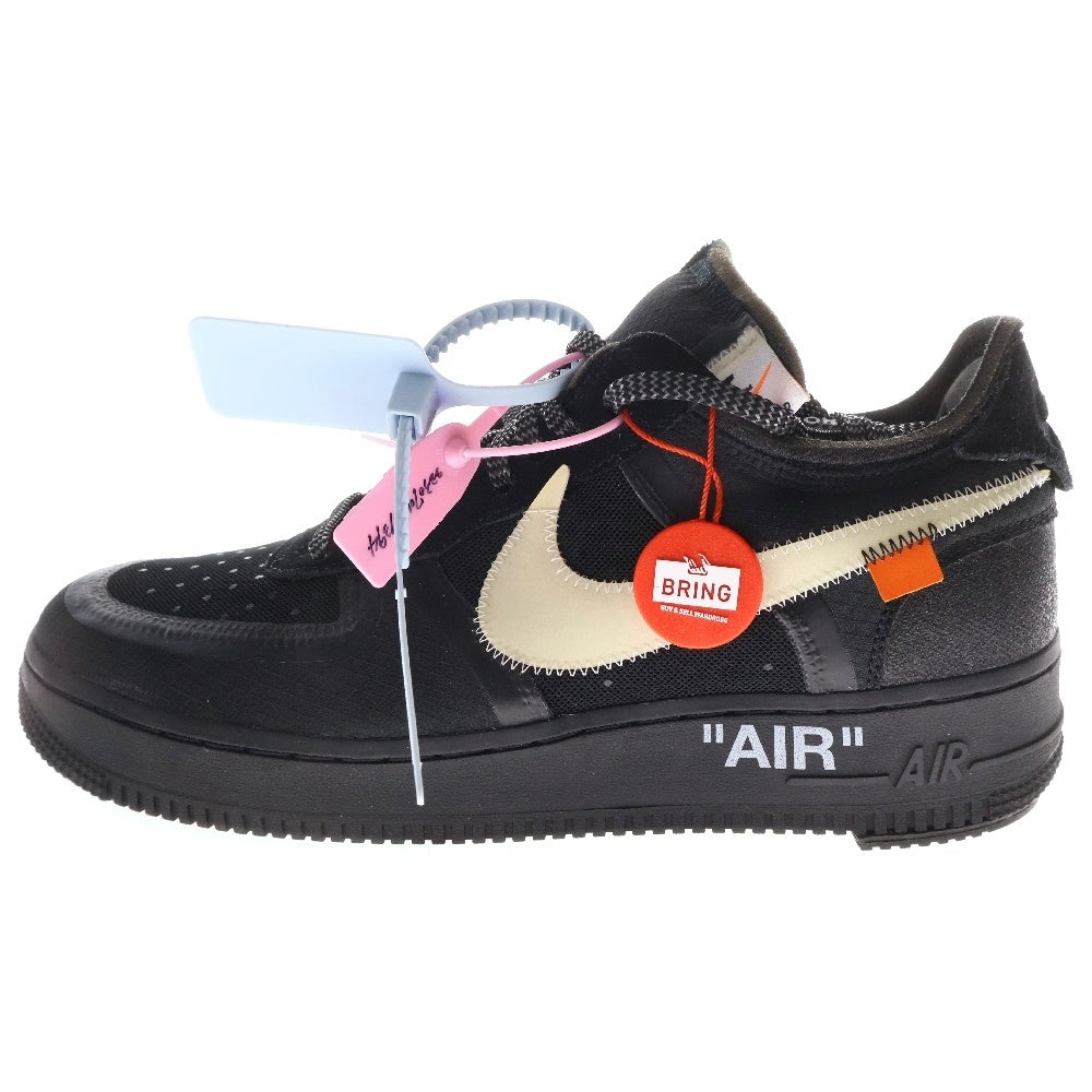 NIKE(ナイキ) ×OFF-WHITE THE 10 AIR FORCE 1 LOW オフホワイト ザテン エアフォースワン ローカットスニーカー ブラック US9/27cm AO4606-001