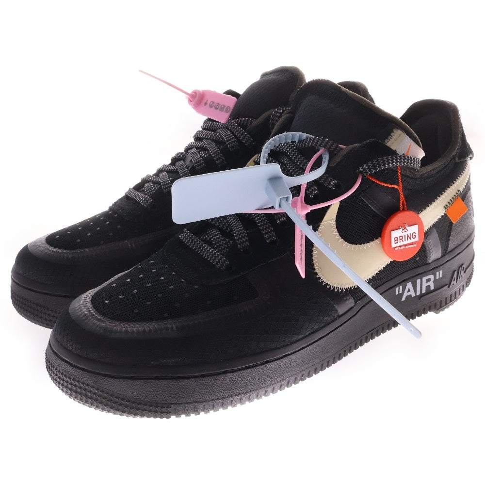 NIKE(ナイキ) ×OFF-WHITE THE 10 AIR FORCE 1 LOW オフホワイト ザテン エアフォースワン ローカットスニーカー ブラック US9/27cm AO4606-001