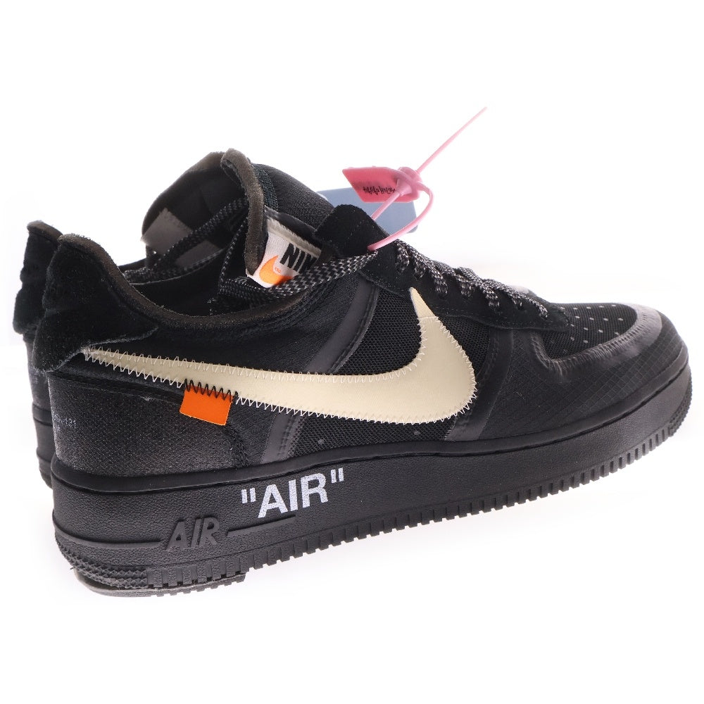 NIKE(ナイキ) ×OFF-WHITE THE 10 AIR FORCE 1 LOW オフホワイト ザテン エアフォースワン ローカットスニーカー ブラック US9/27cm AO4606-001