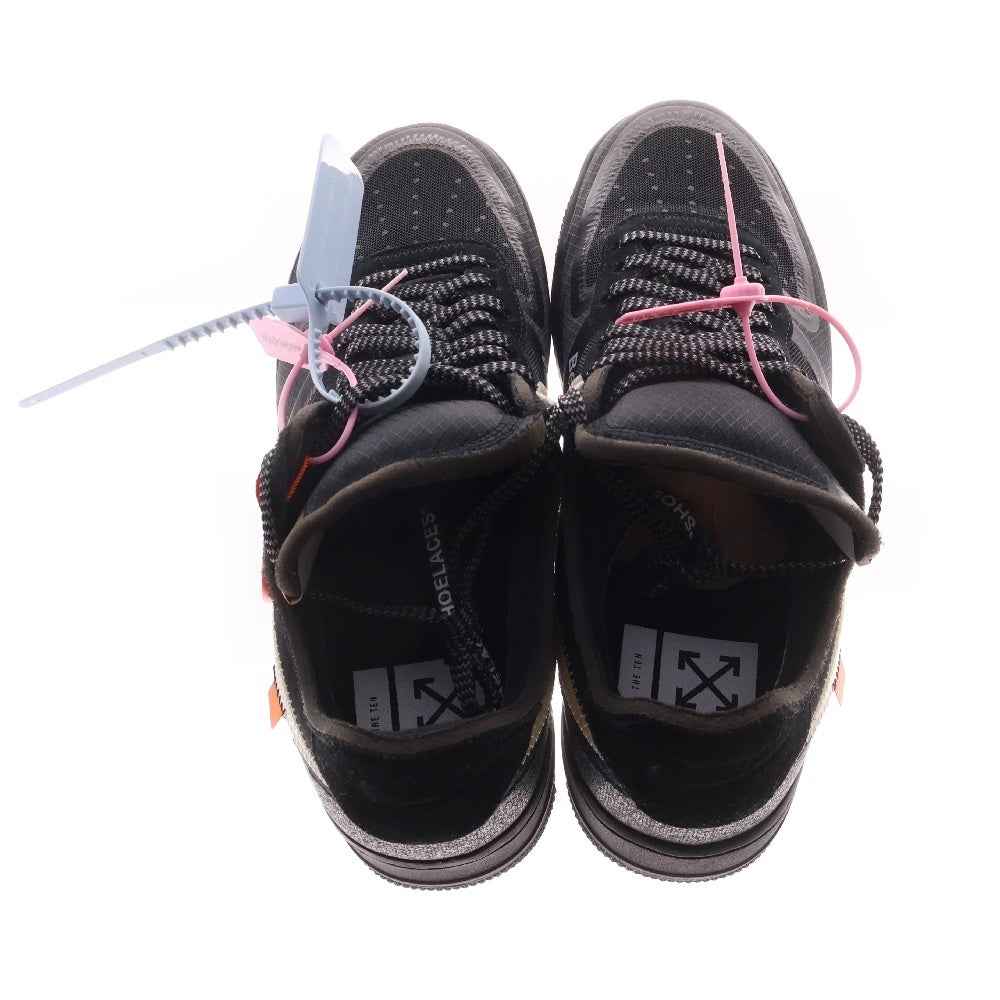 NIKE(ナイキ) ×OFF-WHITE THE 10 AIR FORCE 1 LOW オフホワイト ザテン エアフォースワン ローカットスニーカー ブラック US9/27cm AO4606-001