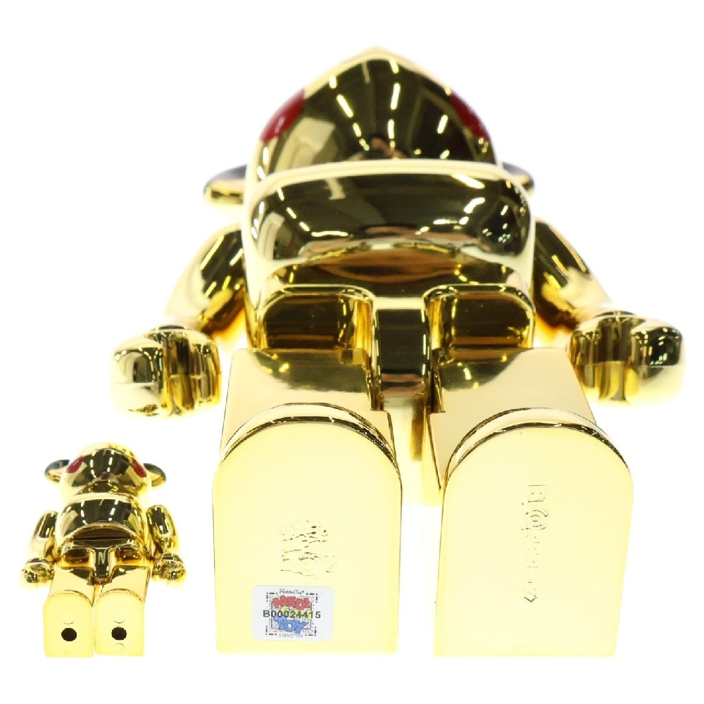 MEDICOM TOY(メディコムトイ) BE@RBRICK WORLD WIDE TOUR 3 25th 25周年 開催記念商品 ベアブリック ピカチュウ ゴールド クローム フィギュア ゴールド