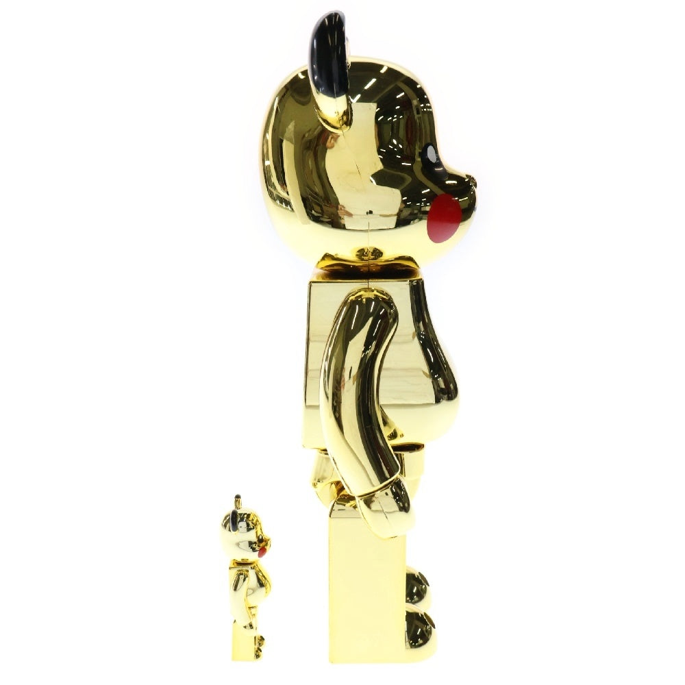 MEDICOM TOY(メディコムトイ) BE@RBRICK WORLD WIDE TOUR 3 25th 25周年 開催記念商品 ベアブリック ピカチュウ ゴールド クローム フィギュア ゴールド