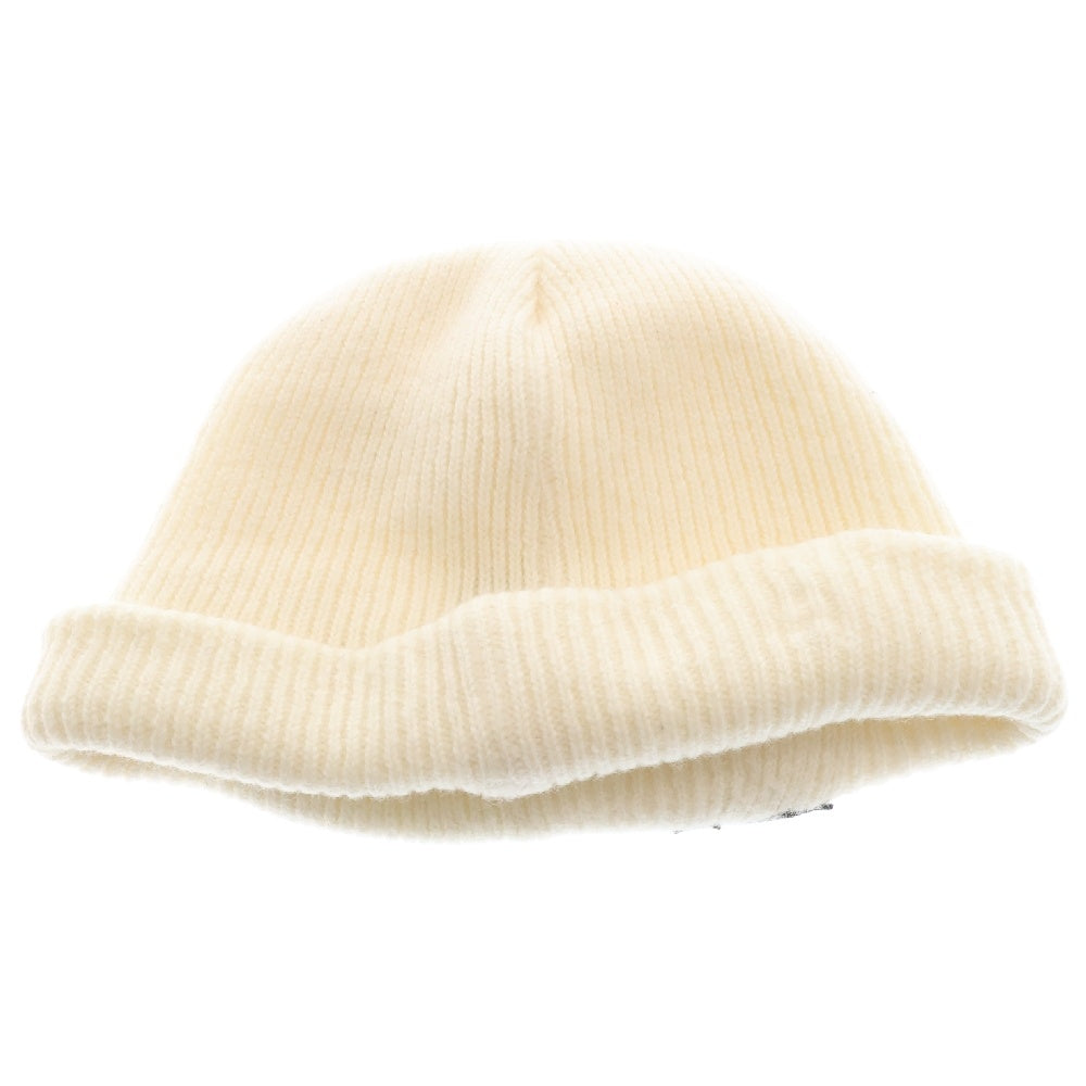 SAINT MICHAEL(セントマイケル) 24AW KNIT CAP WHITE ニットキャップ ロゴ 帽子 ビーニー ホワイト SM-YS1-0000-082