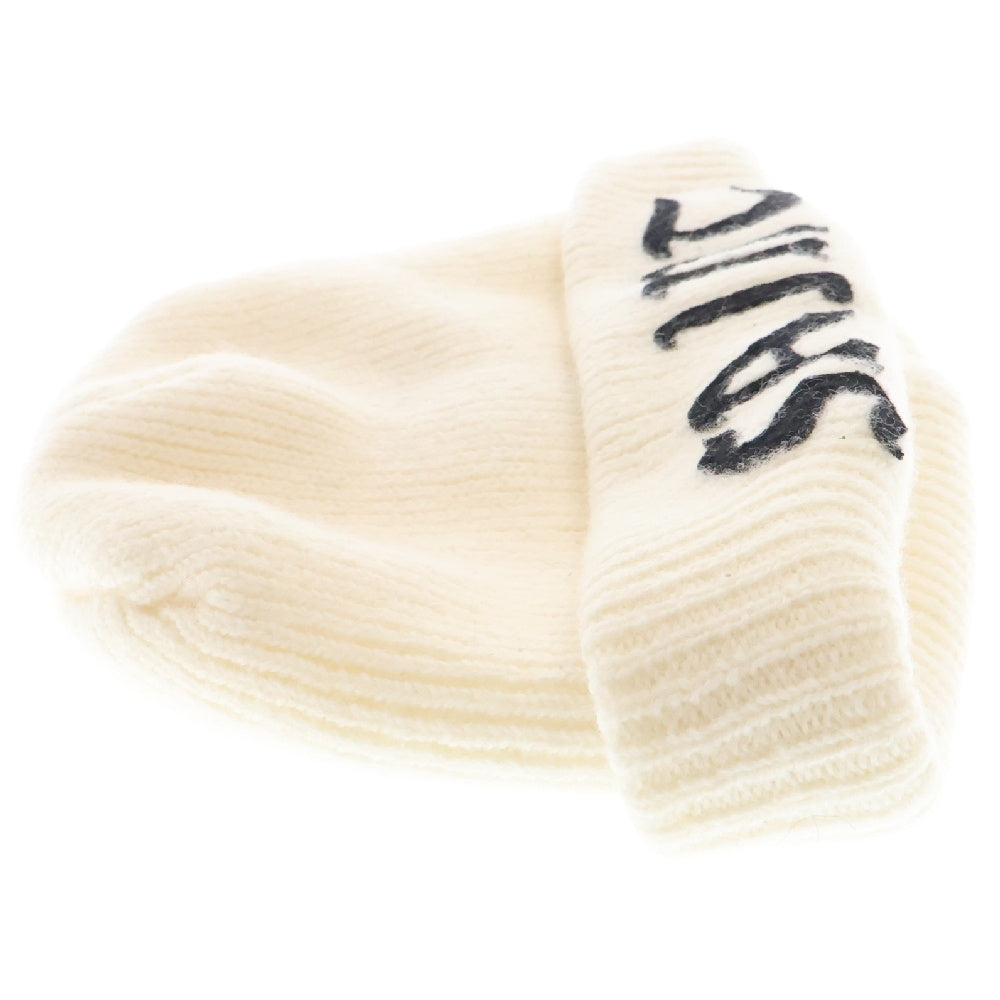 SAINT MICHAEL(セントマイケル) 24AW KNIT CAP WHITE ニットキャップ ロゴ 帽子 ビーニー ホワイト SM-YS1-0000-082