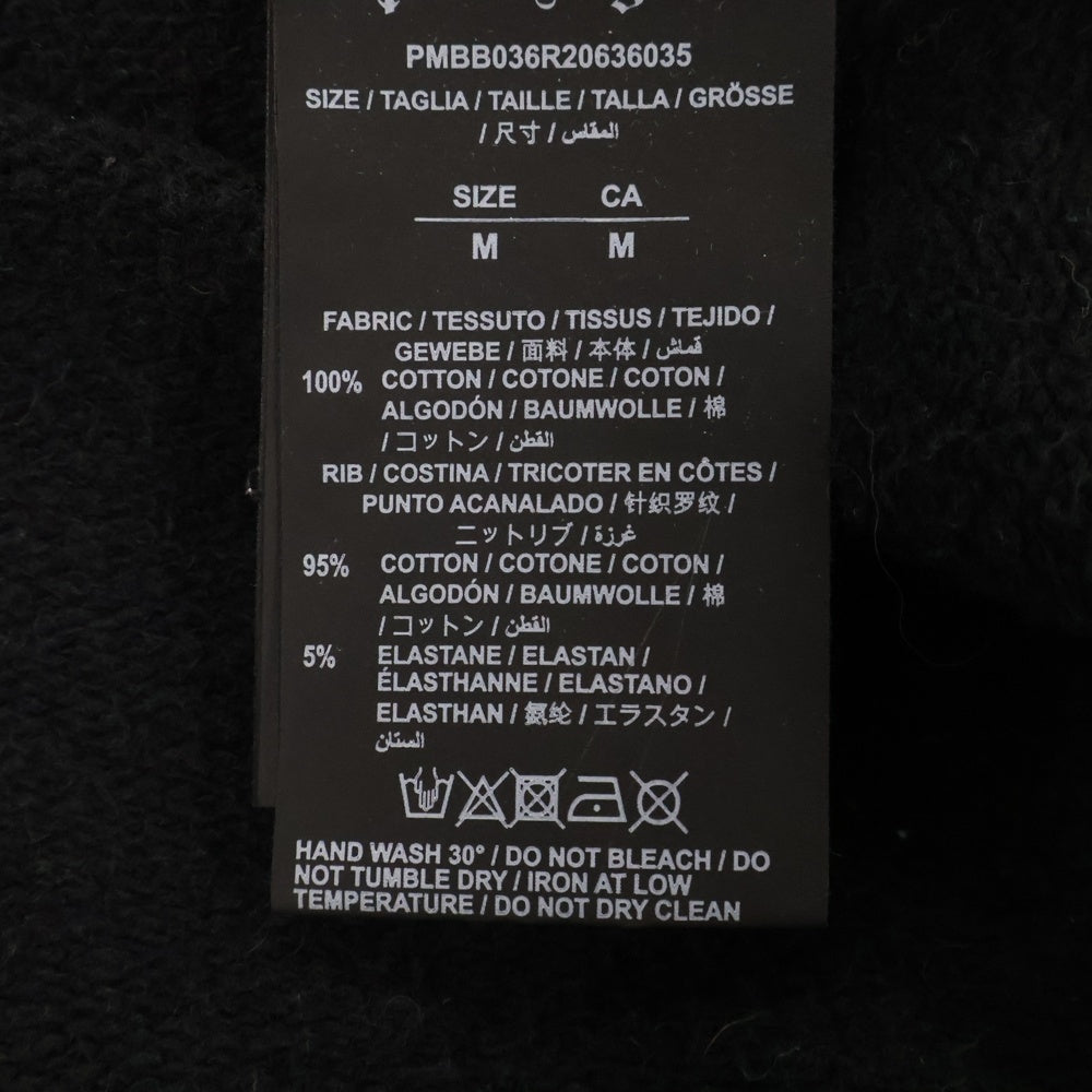 Palm Angels(パームエンジェルス) Logo Pullover Parka ロゴプリントプルオーバーパーカー ブラック PMBB036R20636035