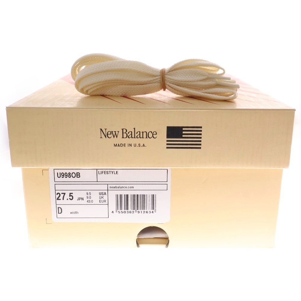 New Balance(ニューバランス) U998OB スエード ローカットスニーカー ブラウン US9.5/27.5cm