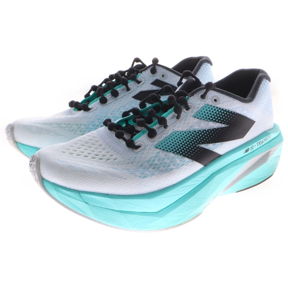 New Balance(ニューバランス) FuelCell SuperComp Trainer V3 フューエルセル スーパーコンプ トレーナー ローカットスニーカー ランニングシューズ ホワイト/ブルー US9/27cm