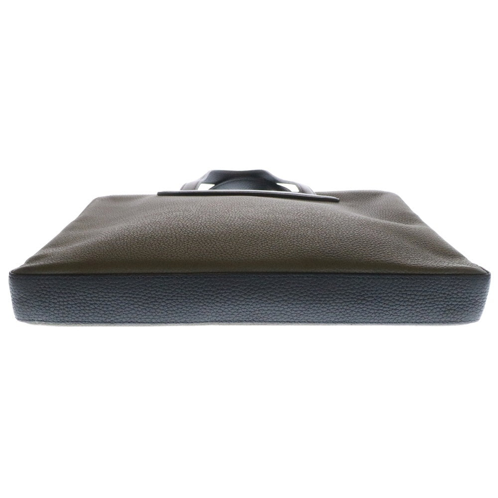 DELVAUX(デルボー) Magritte Document Holder レザー ドキュメントケース ビジネスバッグ ブリーフケース ハンドバッグ カーキ
