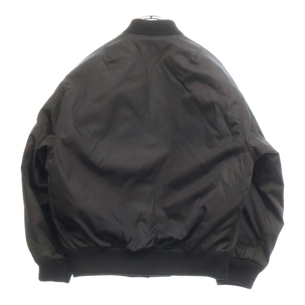 PRADA(プラダ) Re-Nylon リナイロン 三角ロゴプレート ナイロンジップアップボンバージャケット ブラック SGC824 S000 1WQ8
