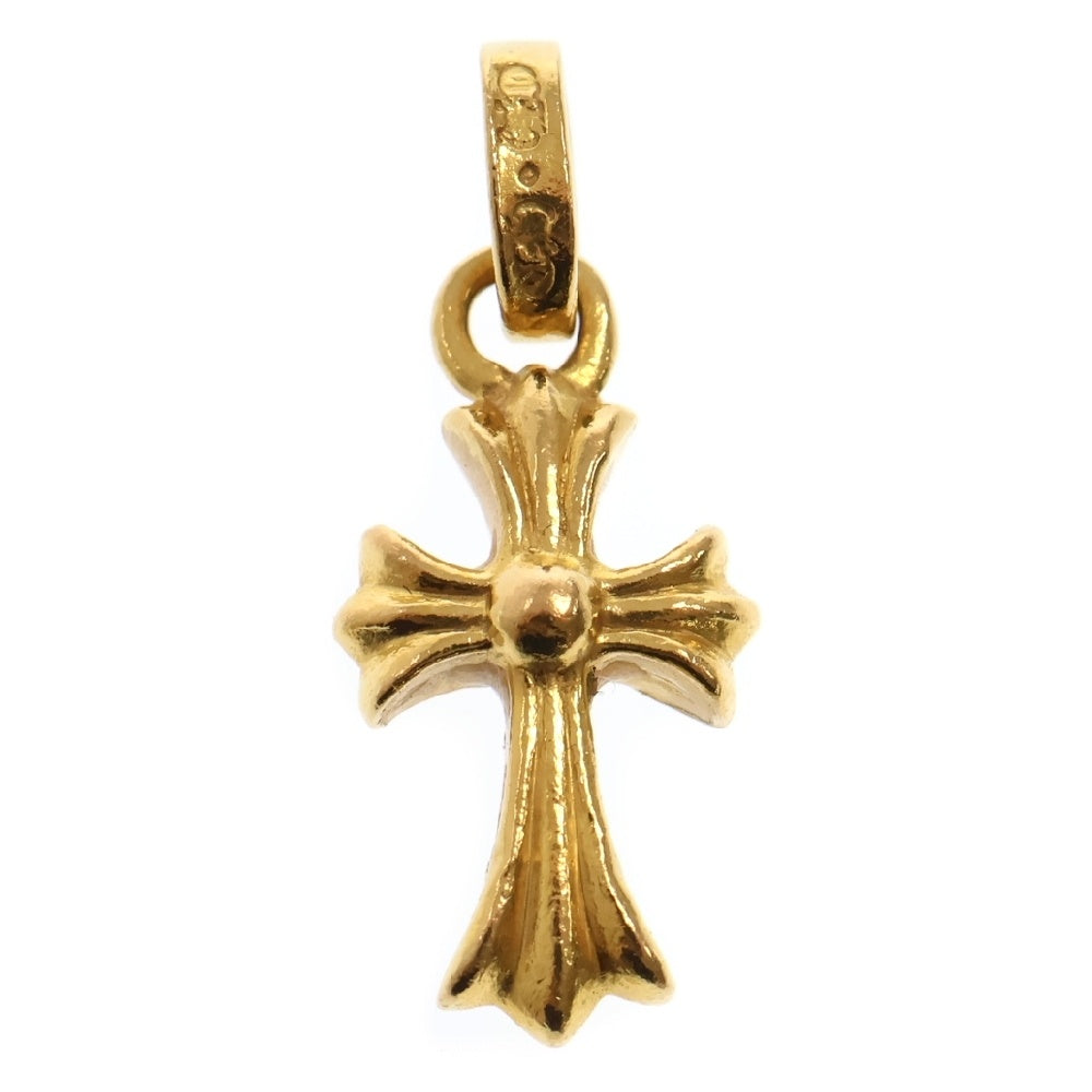 CHROME HEARTS(クロムハーツ) 22K CRS BBYFAT P/DIA ベイビーファットクロス PAVEダイヤ ペンダントトップ ゴールド BCA035