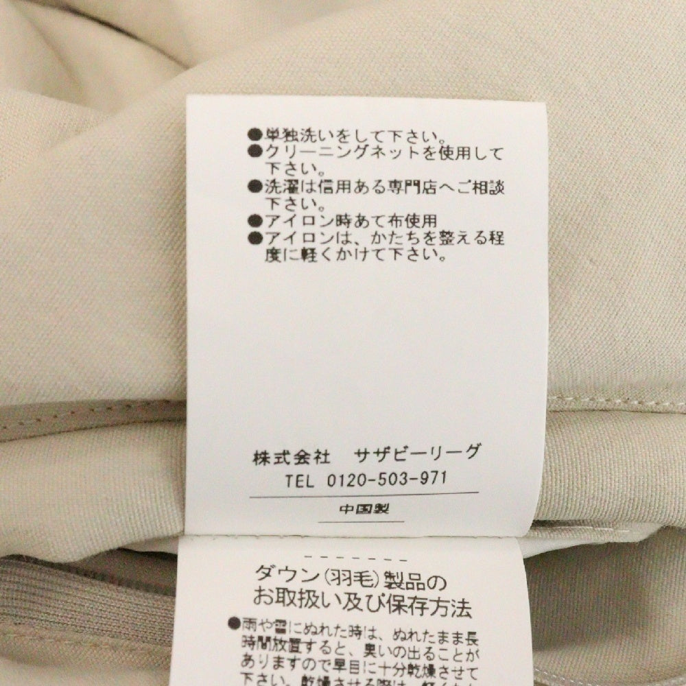 PaDD(パッド) 22AW オーバーサイズ ダウンベスト アイボリー 22-230-35-100009