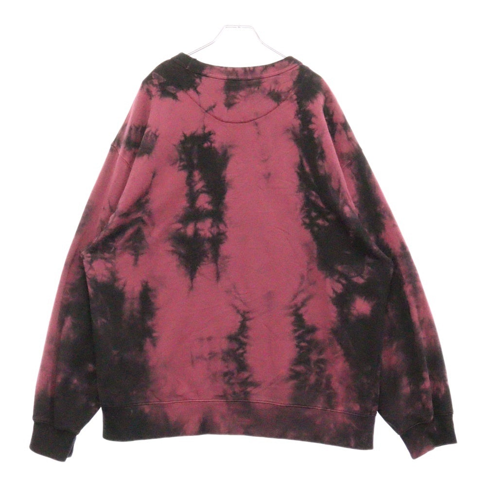 DRIES VAN NOTEN(ドリスヴァンノッテン) 22AW タイダイ クルーネック スウェット トレーナー パープル/ブラック