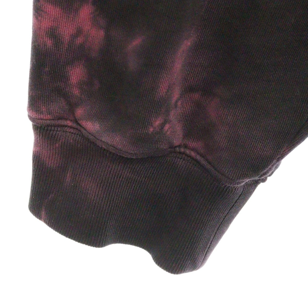 DRIES VAN NOTEN(ドリスヴァンノッテン) 22AW タイダイ クルーネック スウェット トレーナー パープル/ブラック