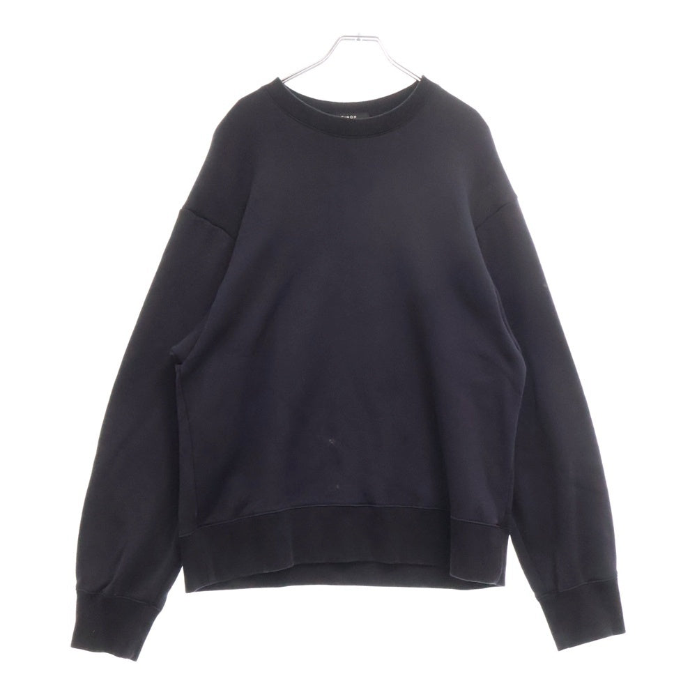 CINOH(チノ) 23AW SWEAT PULL OVER クルーネック スウェット トレーナー ネイビー 23WCU304