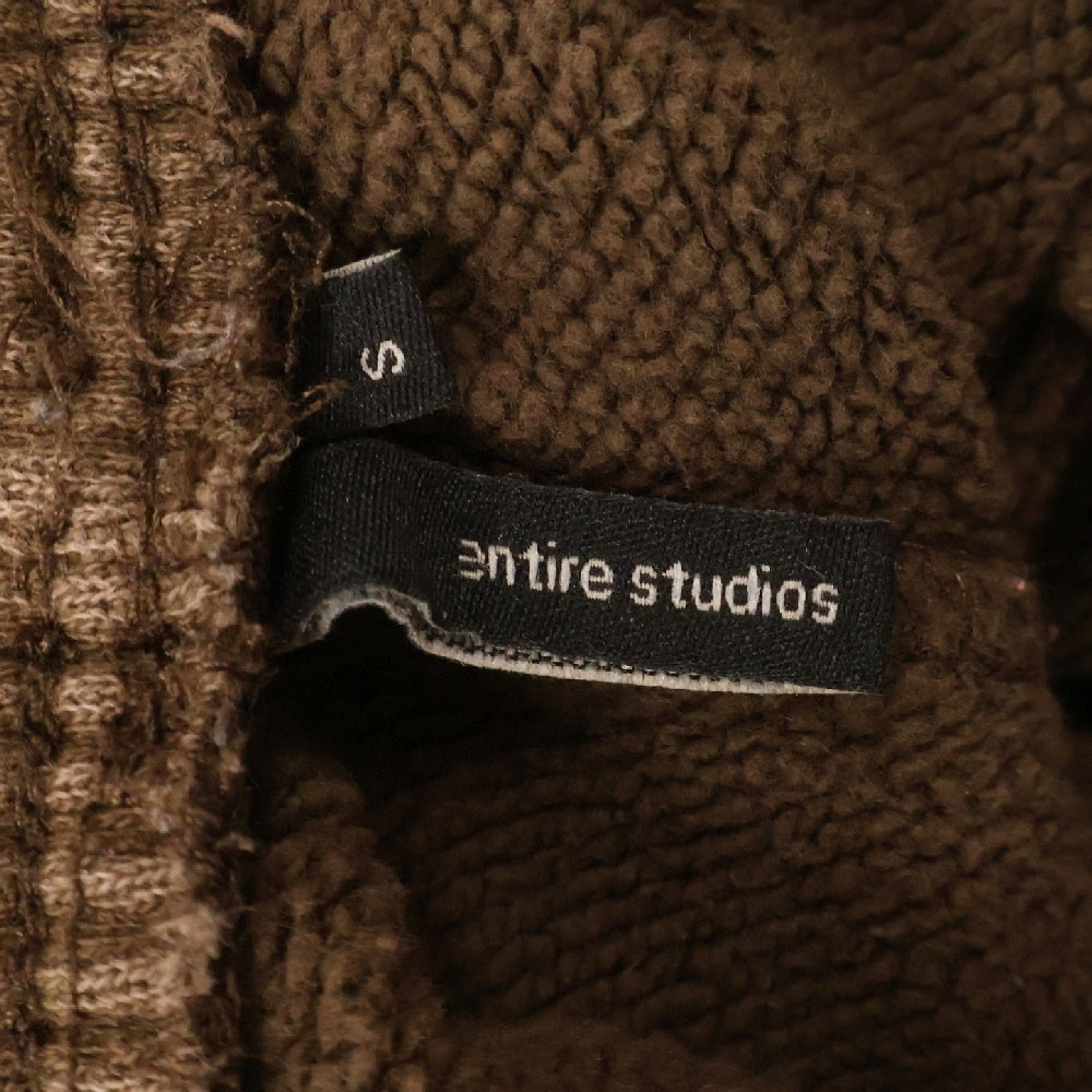 entire studios(エンタイア スタジオ) 24SS カーゴ スウェットパンツ ブラウン ES2379 P0051