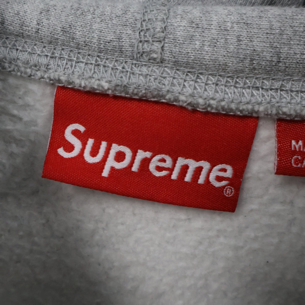 SUPREME(シュプリーム) 19SS Le Luxe Hooded Sweatshirt ロゴ 刺繍 スウェットプルオーバーパーカー グレー