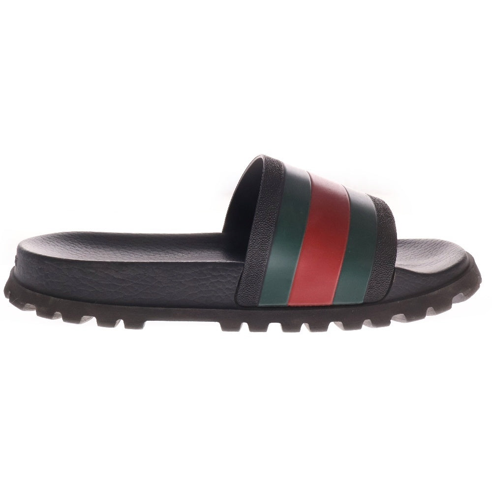 GUCCI(グッチ) シェリーライン スライドサンダル ウェブストライプ ラバーソール ブラック 429469
