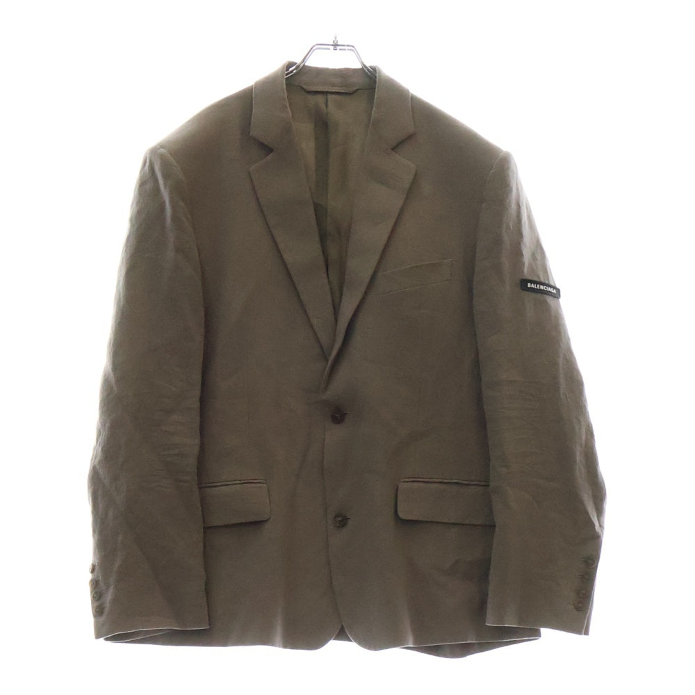 BALENCIAGA(バレンシアガ) 22AW Washed Sb Jacket ウォッシュド 2B シングル テーラードジャケット ベージュ 674431 TMM01