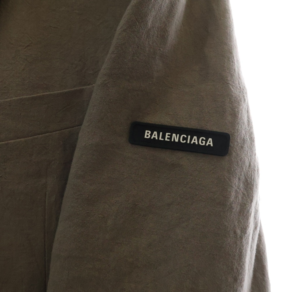 BALENCIAGA(バレンシアガ) 22AW Washed Sb Jacket ウォッシュド 2B シングル テーラードジャケット ベージュ 674431 TMM01