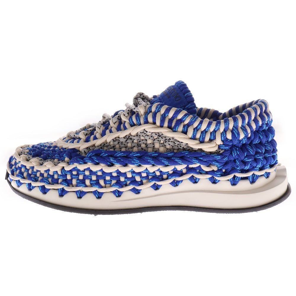 VALENTINO(ヴァレンチノ) Crochet Sneakers クロシェ ローカットスニーカー ブルー WY2S0E41