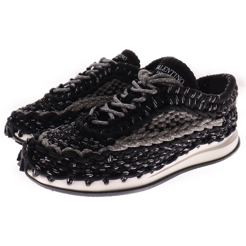 VALENTINO(ヴァレンチノ) Crochet Sneakers クロシェ ローカットスニーカー ブラック WY0S0E41