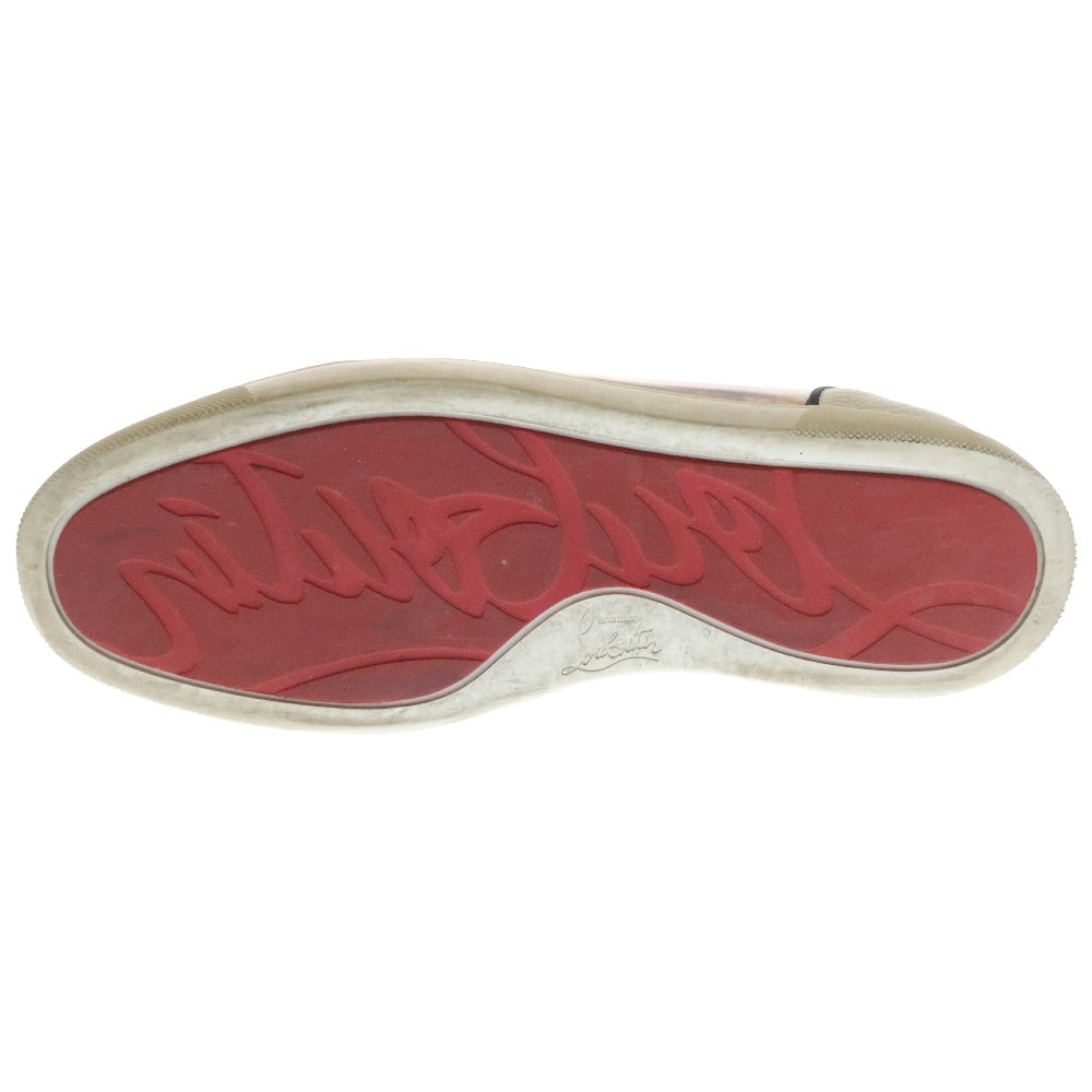 CHRISTIAN LOUBOUTIN(クリスチャンルブタン) エナメル パテント レザー ローカットスニーカー マルチ