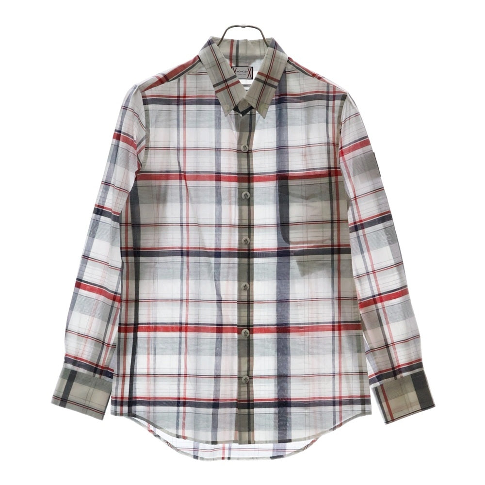MONCLER(モンクレール) 18SS CAMICIA カミーチャ チェック コットンボタンダウンシャツ マルチ D13915200400 26600