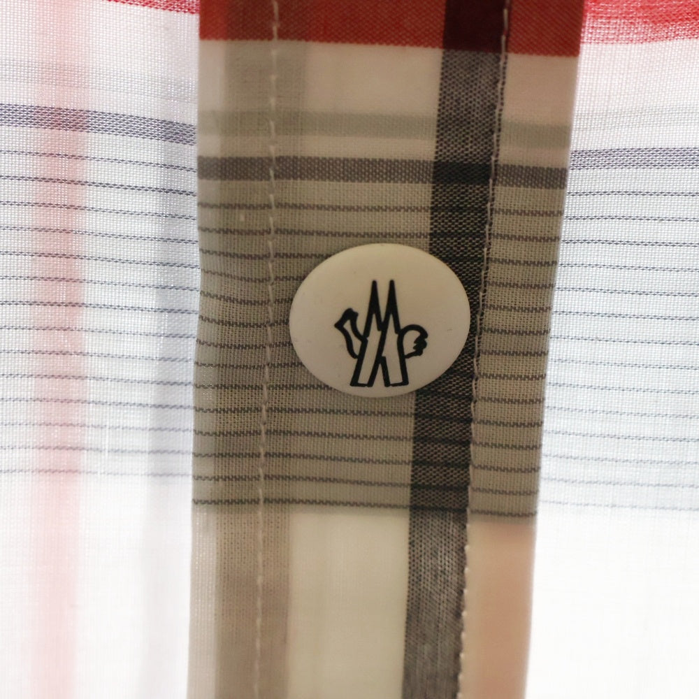 MONCLER(モンクレール) 18SS CAMICIA カミーチャ チェック コットンボタンダウンシャツ マルチ D13915200400 26600
