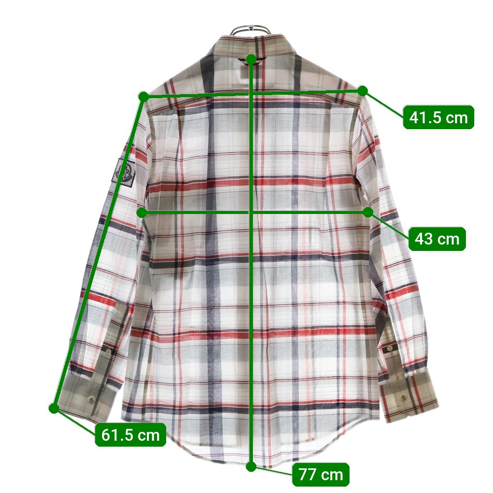 MONCLER(モンクレール) 18SS CAMICIA カミーチャ チェック コットンボタンダウンシャツ マルチ D13915200400 26600