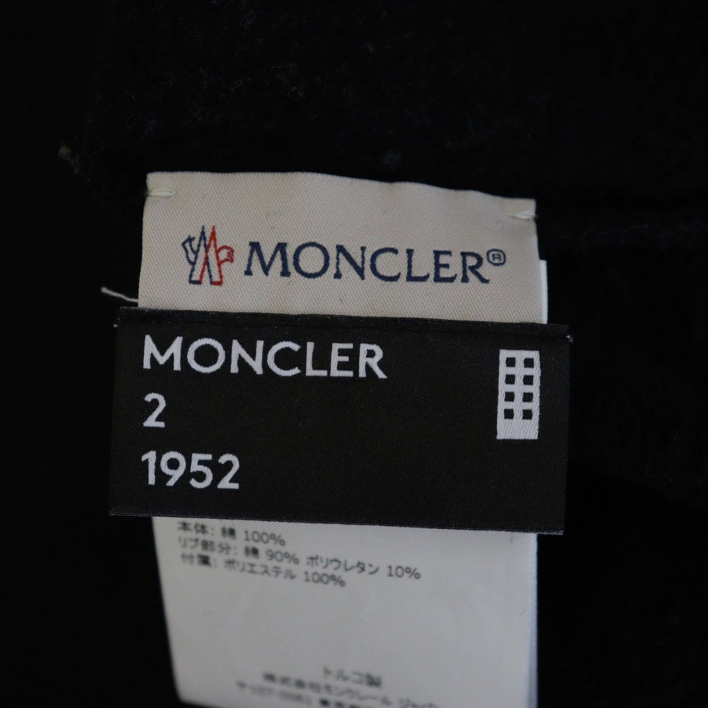 MONCLER(モンクレール) 18AW MAGLIA GIROCOLLO ワッペンロゴ クルーネックスウェットトレーナー ブラック D20918003500